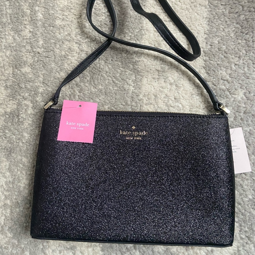 NWT Kate spade glitter crossbody bag